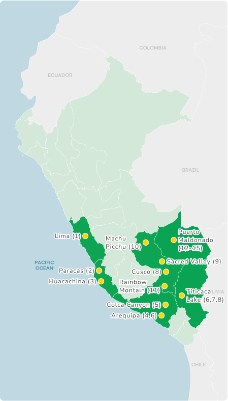 Lo mejor de Perú en 15 días - itinerary